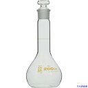 ■SIBATA メスフラスコ 短形 200mL 023080200(2158071)