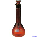 ■SIBATA メスフラスコ 茶 短形 100mL 023090100(2159563)