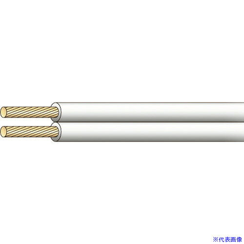 ■JAPPY ビニル平形コード VFF0.75SQWHIBJB(2166742)[送料別途お見積り][法人限定][...