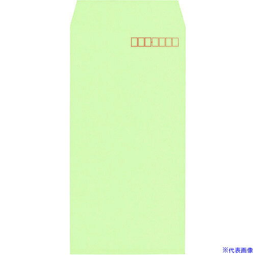 ■キングコーポ 長3 Vカラー ウグイス70g/平方m スミ貼1000枚X1箱 181324(2167122)[...