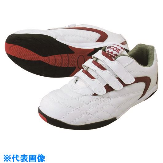 ■喜多 セーフティスニーカー MK5020 ホワイト×ワイン 26.0 MK5020WHWIN26.0(2168072)[送料別途お見積り][法人限定][掲外取寄]