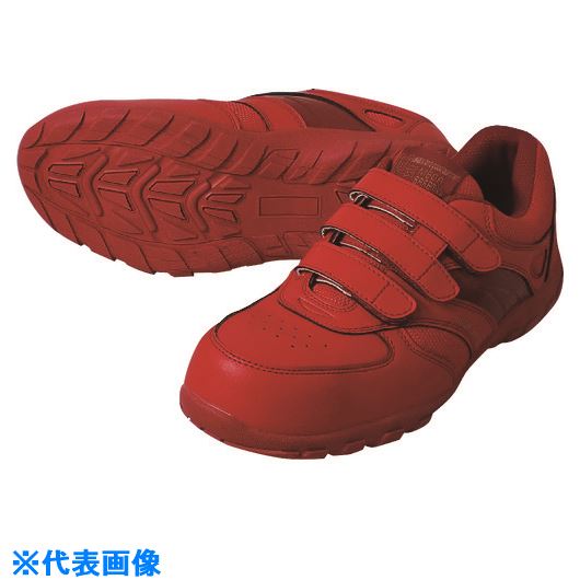 ■喜多 セーフティスニーカー MK5070 レッド 25.0 MK5070RED25.0(2171268)[送料別途お見積り][法人限定][掲外取寄]