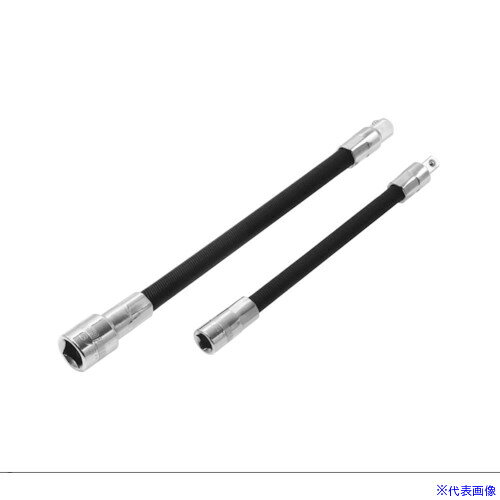オレンジブック トラスコ中山　TRUSCOアストロプロダクツ フレキシブルエクステンションセット(2個組) 〔品番:2002000004949〕[ 注番:2171728]特長●フレキシブルな軸なので、通常のユニバーサルジョイントとは異なり、角度を付けて回した際に、カクカクした動きではないのが特徴です。用途●通常の工具では届かない深い位置や障害物越しでの作業に。しなやかに曲がるシャフトが、複雑な場所でのネジ回しを可能にします。仕様●差込角(mm)：6.3(S)、9.5(L)●全長(mm)：150(S)、205(L)●フレキシブルエクステンションS全長(mm)：150●フレキシブルエクステンションS差込角：1/4DR(6.3mm)●フレキシブルエクステンションS有効角度(°)：約40●フレキシブルエクステンションL全長(mm)：205●フレキシブルエクステンションL差込角：3/8DR(9.5mm)●フレキシブルエクステンションL有効角度(°)：約40仕様2●2種類の差込角がセットになったフレキシブルエクステンションバー材質/仕上セット内容/付属品注意●※インパクトレンチには対応しません。●※過度なトルクを掛けないでください。原産国（名称）台湾JANコード2002000004949本体質量190gオレンジブック トラスコ中山　TRUSCOアストロプロダクツ フレキシブルエクステンションセット(2個組) 〔品番:2002000004949〕[注番:2171728][本体質量：190g]《包装時基本サイズ：22×650×270》〔包装時質量：190g〕分類》手作業工具》ソケットレンチ》エクステンションバー☆納期情報：メーカー取り寄品（弊社より発送）