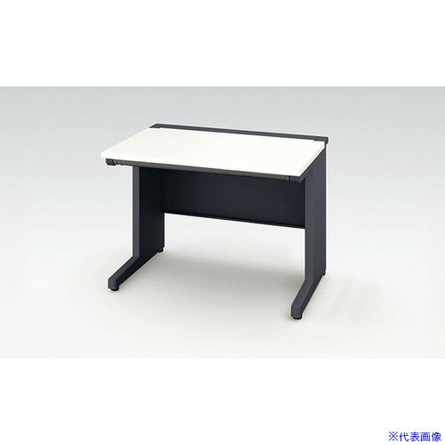 ■NAIKI 平デスク(浅型引出し付) XEHH型/天板:ホワイト 本体:ブラック/W1000×D700×H720 XEHH107FSBH(217..
