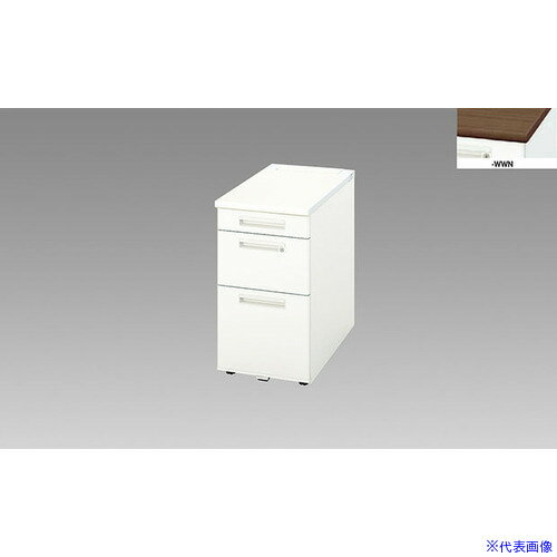 オレンジブック トラスコ中山　TRUSCONAIKI 脇デスク(ロングストローク) XEHH型/天板:ダークウォールナット 本体:クリアーホワイト/W400×D700×H720 〔品番:XEHH047KWWN〕[ 注番:2176046]特長...