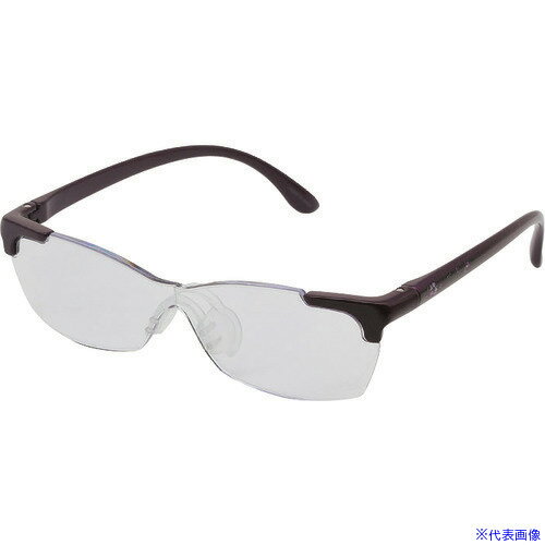 ■KING JIM メガネ型拡大鏡(花柄) 紫 AM41PU(2196378)[送料別途見積り][法人・事業所限定][掲外取寄]