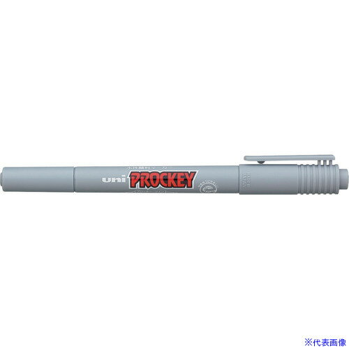 ■uni プロッキー 極細+細字丸芯 水性顔料マーカー PM−120T 灰 37 PM120T.37(2208362)