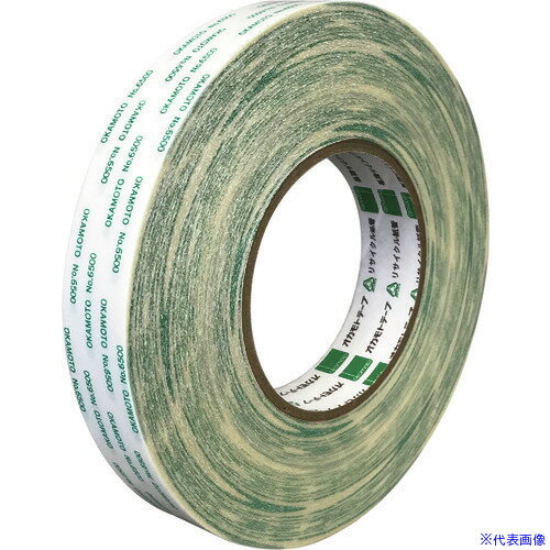 ■オカモト 両面テープ 6500 10mmX50M 65001050(2225040)×150[送料別途見積り][法人・事業所限定][掲外取寄]