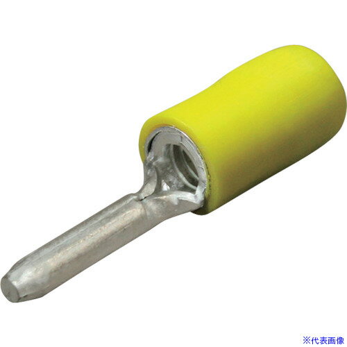 オレンジブック トラスコ中山　TRUSCOニチフ 絶縁被覆付圧着端子(TC形) 棒形 電線被覆グリップタイプ(100PCS) 〔品番:TMDVTC5.511YEL〕[ 注番:2239652]特長仕様仕様2●単線非対応材質/仕上●端子：無酸素...