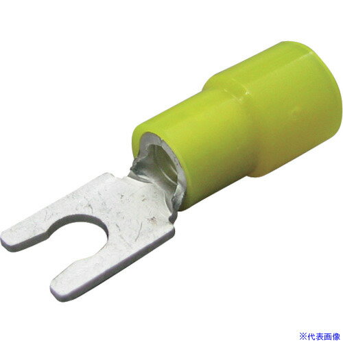 ■ニチフ 絶縁被覆付圧着端子(Y形) 先開形(100PCS) TMEN0.3Y2YCL(2242711)×10[送料別途見積り][法人・事..