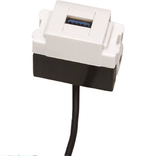 ■SUGATSUNE (210036814)DM1-USB30-WT/USBコネクタ DM1USB30WT(2248797)[送料別途見積り][法人・事業所..