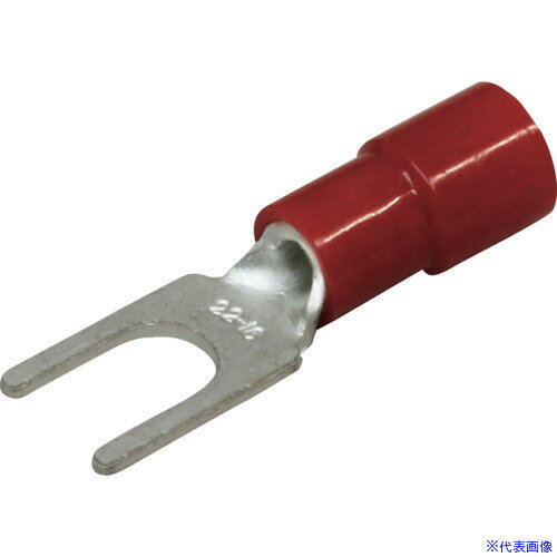 ■ニチフ 環境配慮形絶縁被覆付圧着端子 Y形(100P) TMEX1.25Y3.5KBLK(2263099)[送料別途見積り][法人・..