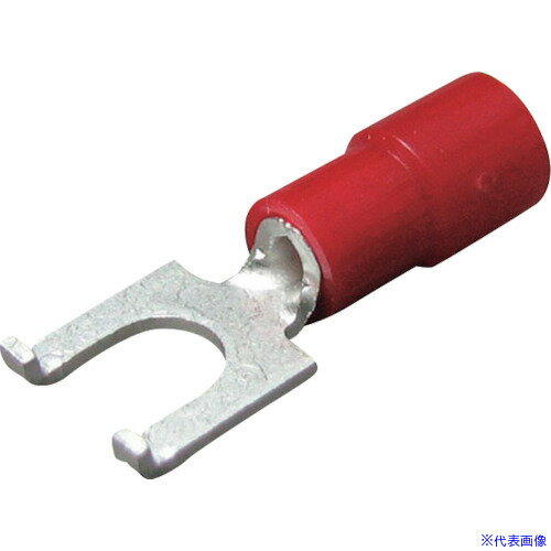 ■ニチフ 環境配慮形絶縁被覆付圧着端子 Y形(100P) TMEX1.25Y4WBLK(2263304)[送料別途見積り][法人・事..