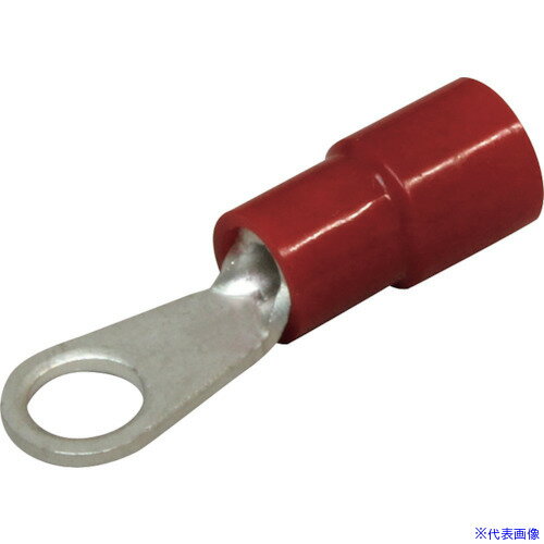 ■ニチフ 環境配慮形絶縁被覆付圧着端子 R形(100P) TMEX1.253.5NBLK(2263577)[送料別途見積り][法人・事..