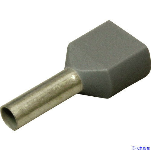 ■ニチフ フェルール(100個×5PK) 灰色 NFW2.510GRY(2263768)[送料別途見積り][法人・事業所限定][掲外取寄]