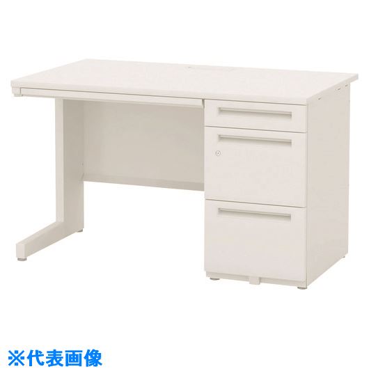 ■ウチダ SCAENA/片袖デスク SS147A4−3SK OW/PW 51102380(2267692)[送料別途お見積り][法人限定][外直送]