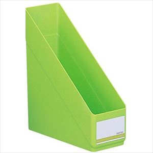 ■LIHIT スタックボックス 縦型 黄緑 A4 G16106(2267985)[送料別途お見積り][法人限定][掲外取寄]