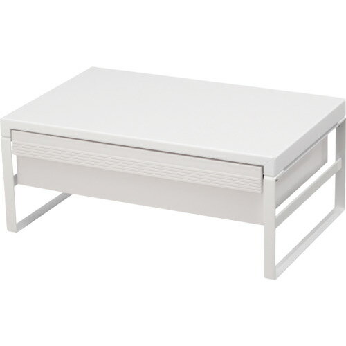 ■LIHIT デスクボード 机上台(幅390mm・引出し付ハイタイプ) 白 A73420(2269573)