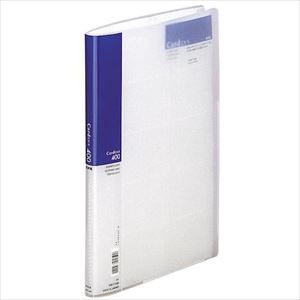 ■LIHIT 名刺ホルダー400カード Card EX・S 藍 A4 A945.DEEPBLUE(2274404)[送料別途お見積り][法人限定]..