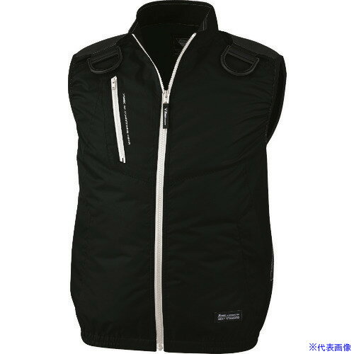 ■XEBEC 空調服遮熱ハーネスベストXE98104−90−3L クロ XE98104903L(2277067)[送料別途お見積り][法人限..
