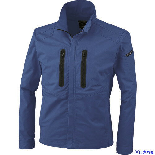 ■XEBEC 長袖ブルゾン1734−40−SS ブルー 173440SS(2281816)[送料別途お見積り][法人限定][掲外取寄]