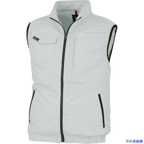 ■XEBEC 空調服制電ベストXE98014−22−5L シルバーグレー XE98014225L(2283457)