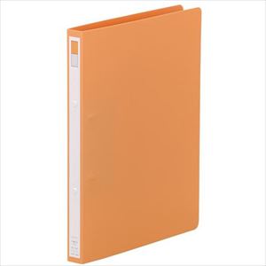 ■LIHIT リングファイル＜ディンプル＞ 橙 A4 F8673(2283779)[送料別途お見積り][法人限定][掲外取寄]