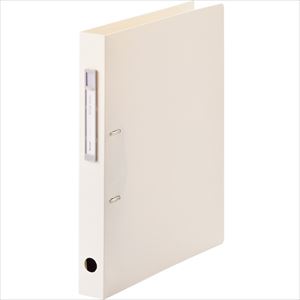 ■LIHIT D型リングファイル＜ツイストリング＞ ホワイト A4 F76840(2283803)[送料別途お見積り][法人限定][掲外取寄]