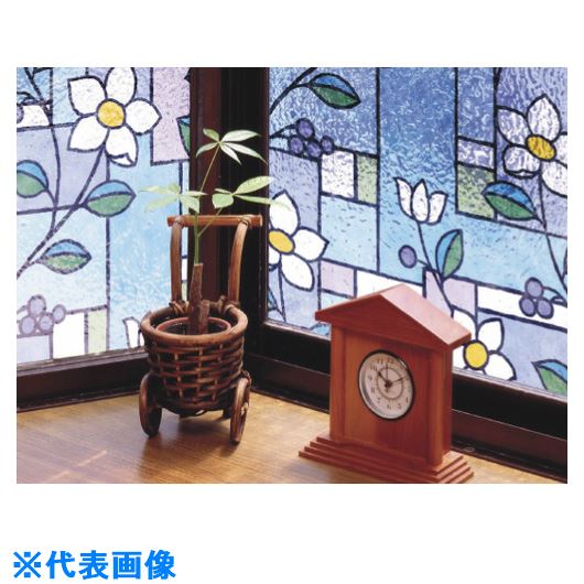 ■明和 窓飾りシートGLS−465746cm丈×90cm巻 GLS4657(2285001)[送料別途お見積り][法人限定][外直送]