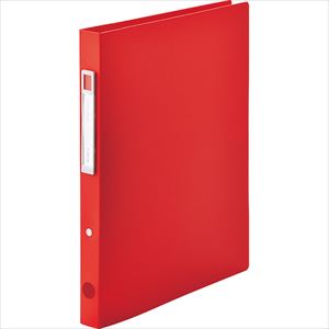 ■LIHIT リングファイル＜ツイストリング＞ レッド A4 F76813(2285367)[送料別途お見積り][法人限定][掲外取寄]