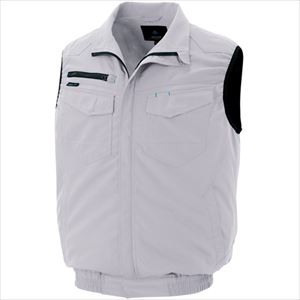■アイトス 空調服用ベスト(空調服TM) シルバーグレー 6L AZ29970036L(2287605)[送料別途見積り][法人・事業所限定][掲外取寄]