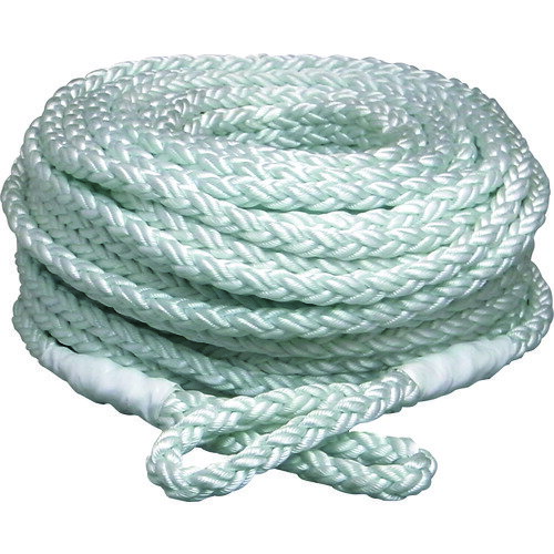 ■まつうら 電動ウインチ用ナイロンクロスロープ(8打ち) 12mmΦ×200m 両端アイ加工 NR8CROSS12200(2289516)