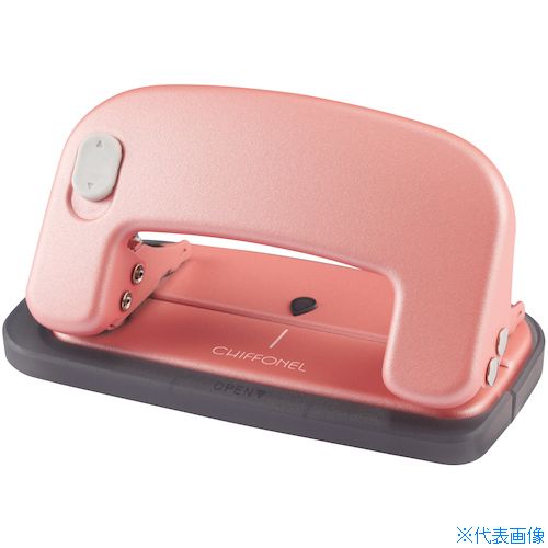オレンジブック トラスコ中山　TRUSCOMAX パンチ シフォネル(穴あけ12枚)ピンク 〔品番:DP90216〕[ 注番:2290044]特長●指紋汚れのつきにくい、シフォン生地のようなさらさら感触の小型パンチです。●滑らかに動き、反りや歪みがない金属製の斜めゲージ（業界初）を採用しています。●コンパクトに収納できるハンドルロック付きです。●抜きカスが飛び散りにくく、捨てやすい前面開放式のダストカバーを採用しています。●さらさら。こだわり塗装●業界初の斜めに出てくる位置合わせゲージ●A3サイズ縦まで対応●デスクがすっきり。ハンドルロック●一部開閉式のダストカバー用途●書類や資料の作成、整理に。●フラットファイル使用時に。仕様●色：ホワイト仕様2材質/仕上セット内容/付属品注意原産国（名称）台湾JANコード4902870816124本体質量160gオレンジブック トラスコ中山　TRUSCOMAX パンチ シフォネル(穴あけ12枚)ピンク 〔品番:DP90216〕[注番:2290044][本体質量：160g]分類》オフィス・住設用品》文具・事務用品》パンチ・ホッチキス☆納期情報：メーカー取り寄品（弊社より発送）
