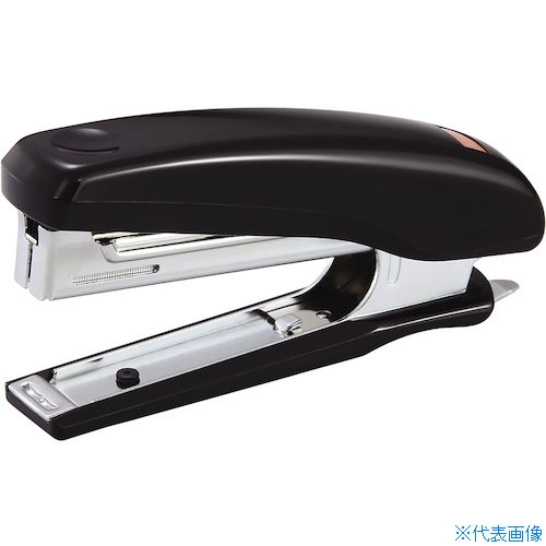 オレンジブック トラスコ中山　TRUSCOMAX 小型ホッチキス ブラック (紙箱) 〔品番:HD90024〕[ 注番:2293155]特長●高耐久（15万回）と高品質のベストセラーホッチキスです。●持ちやすよう丸みを帯びた握り(ラウンドグリップ)を採用し、快適な使用感です。●ポスターなどの掲示物を壁に貼る際、画鋲がわりに使用できる「タッキング」にも対応しています。●パックどめなどに便利な「キワとじ」ができます。●とじた針を簡単にはずせるリムーバ付きです。用途●書類や資料の作成、整理に。仕様●最大とじ枚数(枚)：20●1連接着本数(本)：100●とじ枚数(枚)：20仕様2●とじ奥行き:58mm●タッキング可能●キワとじ可能●再生材使用率72％●グリーン購入法適合材質/仕上セット内容/付属品注意原産国（名称）日本JANコード4902870668549本体質量94gオレンジブック トラスコ中山　TRUSCOMAX 小型ホッチキス ブラック (紙箱) 〔品番:HD90024〕[注番:2293155][本体質量：94g]《包装時基本サイズ：24×106×43》〔包装時質量：101g〕分類》オフィス・住設用品》文具・事務用品》パンチ・ホッチキス☆納期情報：メーカー取り寄品（弊社より発送）
