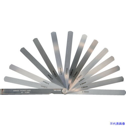 ■TRUSCO シクネスゲージ 幅12.7 長さ150 範囲0.03〜3.00 T150MX(2296403)