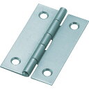 ■TRUSCO スチール製薄口普通蝶番 三価クロムメッキ仕上げ 全長38.0mm 55038UNCR(2336090)