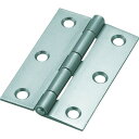 ■TRUSCO スチール製厚口蝶番 シルバー塗装仕上げ 全長64mm (10個入) 88864SV(2337118)