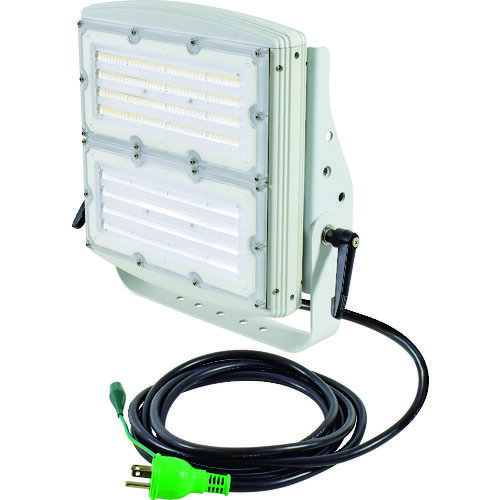 ■NICHIDO スクエアライト200W 電源装置一体型 昼白色 投光器型 LEIS200DJW50K(2389793)