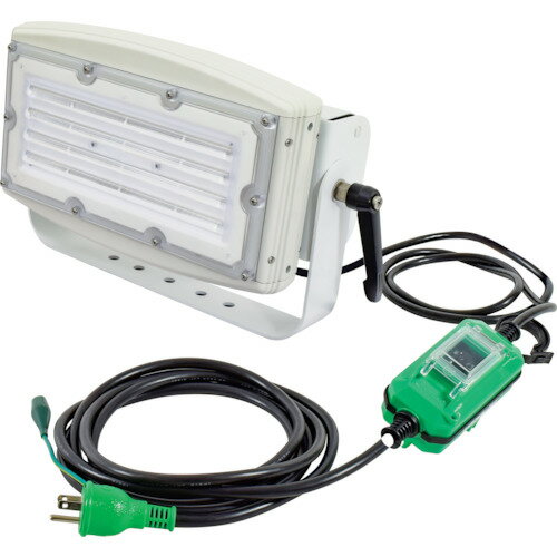 ■NICHIDO スクエアライト100W 電源装置一体型 昼白色 調光式 LEIS100DIMJW50K(2389794)