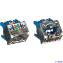 ■PANDUIT カテゴリ6A 上下45度シールドアングル シールド付きモジュラージャック用キャップ 青 CJSUDCAPBU-X CJSUDCAPBUX(23...