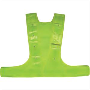 ■グリーンクロス LEDベストR-KY プロテクトレンズ型 蛍光黄/イエ 1125231533(2397622)[送料別途見積り][法人・事業所限定][外直送]