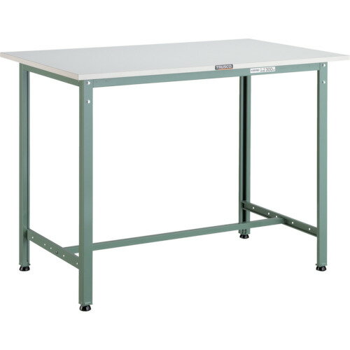 ■TRUSCO 軽荷重立作業台(300kg)HAE型 900X750XH900 基本タイプ グリーン色 HAE0975(2408147)[法人限定][直送元]