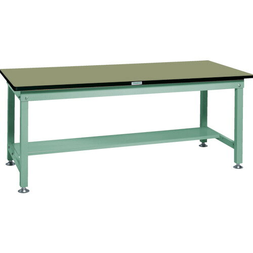 オレンジブック トラスコ中山　TRUSCOTRUSCO 中荷重作業台(1200kg)HW型 1500X750XH740 基本タイプ グリーン色 緑 〔品番:RHW1500〕[ 注番:2409101]特長●脚部はグリーン色です。●アジャスターとの交換により簡単にキャスター付にシステムアップが可能です。●リノリューム張天板を使用し、適度な弾力性および防水性・耐油性・耐汚染性に優れています。●主要部溶接構造のノックダウン式です。●豊富なオプションに基づいて多種多様な仕事が可能です。仕様●天板材質：リノリューム張●間口(mm)：1500●奥行(mm)：750●高さ(mm)：740●脚部カラー：グリーン(GN)●アジャスターねじサイズ：M16×2.0●下棚：HLT型(1枚)アジャスターねじサイズ：M16×2.0●均等荷重(kg)：1200●色：グリーン仕様2●下棚の全面取り付け可能(全種)●アジャスター調整範囲(mm)：20材質/仕上●本体:スチールセット内容/付属品注意●車上渡しのため、お客様での荷降ろしが必要です。●提供不可：chemSHERPA原産国（名称）日本JANコード4989999638684本体質量57.5kgオレンジブック トラスコ中山　TRUSCOTRUSCO 中荷重作業台(1200kg)HW型 1500X750XH740 基本タイプ グリーン色 緑 〔品番:RHW1500〕[注番:2409101][本体質量：57.5kg]分類》物流・保管用品》作業台》中荷重作業台☆納期情報：メーカー直送品（送料元払い）【法人限定＝会社名ご記入お願い致します。】 ※北海道・沖縄・離島は運賃別途商品も含む
