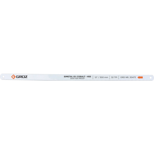■GROZ ハックソーブレード 300mm 24山 コバルトハイス 10枚入り HBBC1224ST10(2409961)