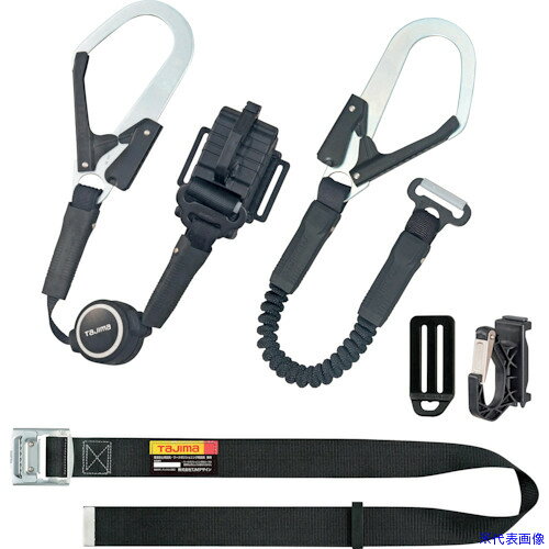 ■タジマ 胴ベルト用 ER150縦型L1ダブル スチールベルトMセット B1SMERTL1WBK(2443642)
