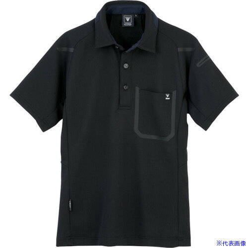 ■XEBEC 半袖ポロシャツ6190−90−4L クロ 6190904L(2445720)[送料別途お見積り][法人限定][掲外取寄](4)