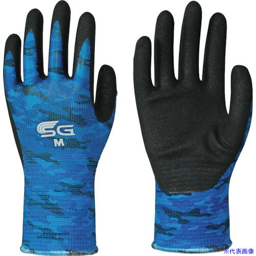■トワロン まとめ買い ニトリル背抜き手袋 SG−A002 ミリタリーブルー M (3双入) SGA0023PM(2457483)