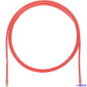 ■PANDUIT カテゴリ6A UTPパッチコード 24AWG単線 ケーブル径:Φ6.4mm 15m 赤 UTP6AX15MRD UTP6AX15MRD(247...