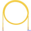 ■PANDUIT カテゴリ6A UTPパッチコード 24AWG単線 ケーブル径:Φ6.4mm 0.5m 黄 UTP6AX0.5MYL UTP6AX0.5MYL(...