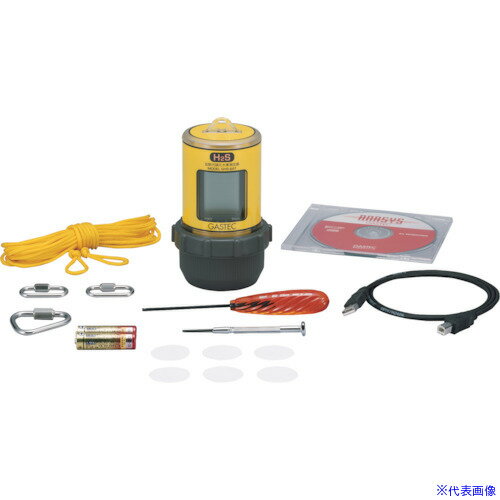 ■GASTEC 拡散式硫化水素測定器GHS−8AT(G3000) GHS8ATG3000(2482475)[送料別途お見積り][法人限定][掲外取寄]